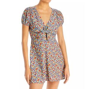 Faithfull the Brand Louela Floral Print Mini Dress